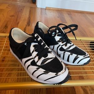 NWOT zebra print sneakers